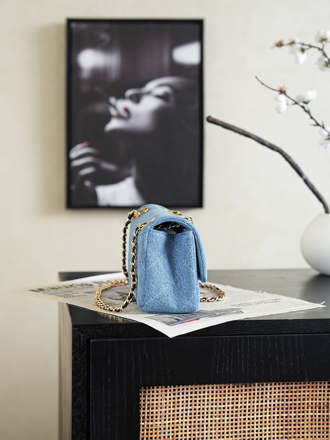 Chanel 2.55 Handbag AS6449 denim blue Chanel 2.55 Handbag AS6449 denim blue