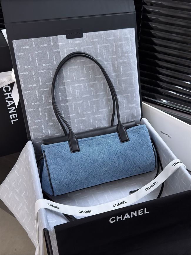 Chanel Small Shopping Bag AS6288 Black & denim blue Chanel Small Shopping Bag AS6288 Black & denim blue