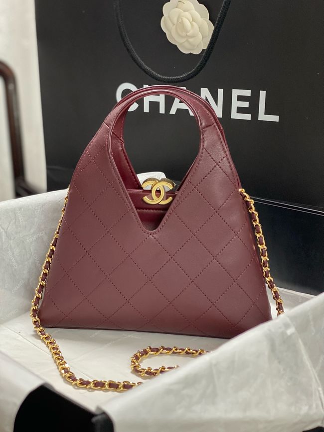 Chanel Small Shopping Bag AS6392 Burgundy