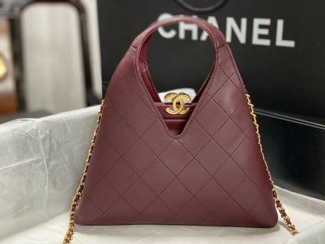 Chanel Small Shopping Bag AS6392 Burgundy