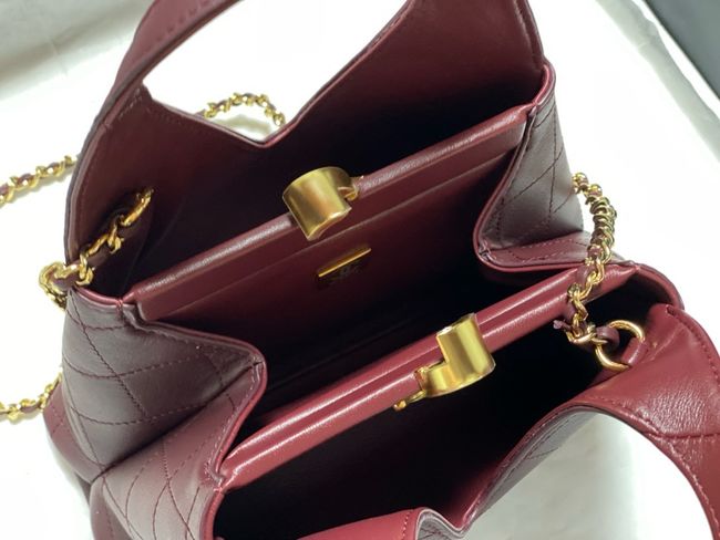 Chanel Small Shopping Bag AS6392 Burgundy