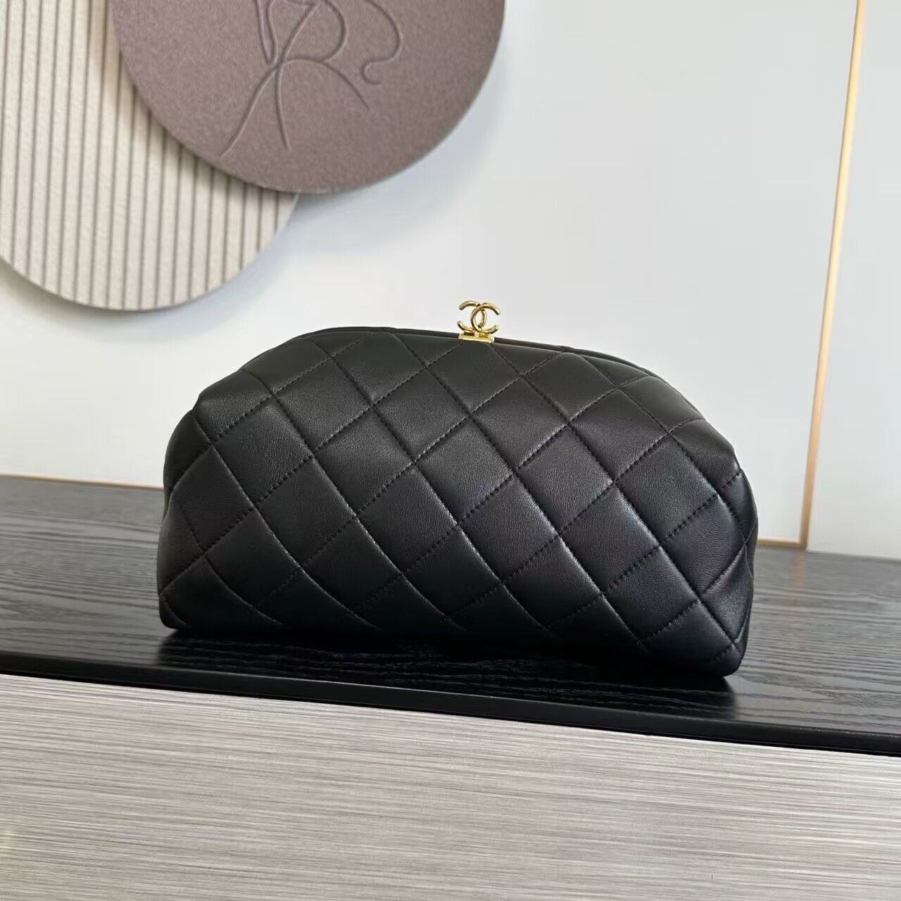 Chanel 26S Spring Summer 2026 Clutch With Chain Lambskin AP5251 Gold-Tone Metal Black