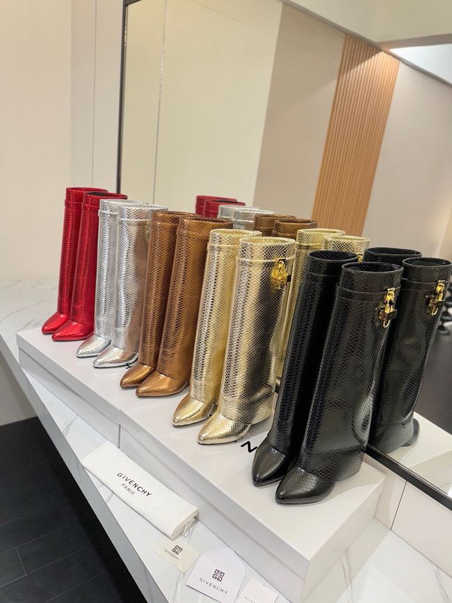 Givenchy High Boots Calfskin Heel 8.5CM 64150-4