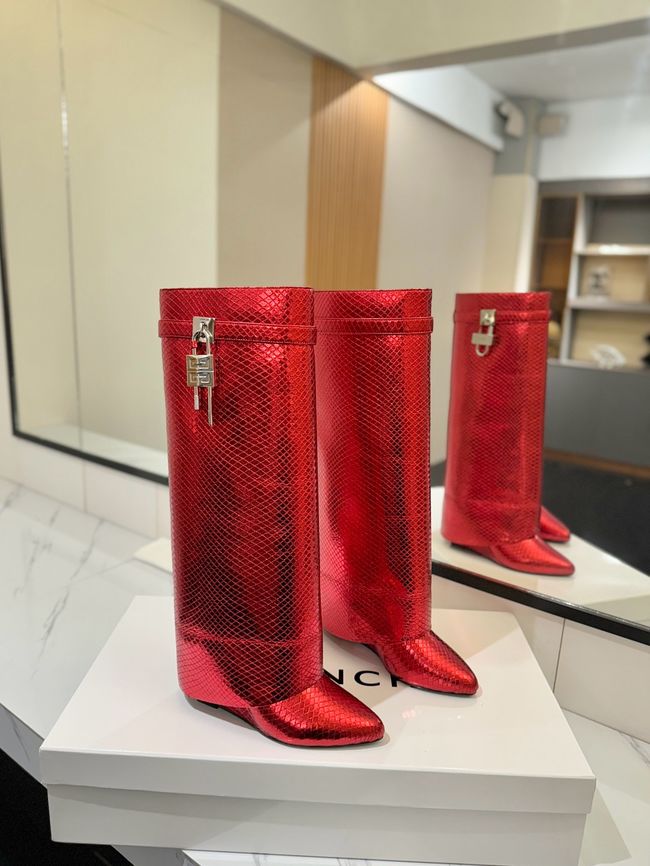 Givenchy High Boots Calfskin Heel 8.5CM 64150-7