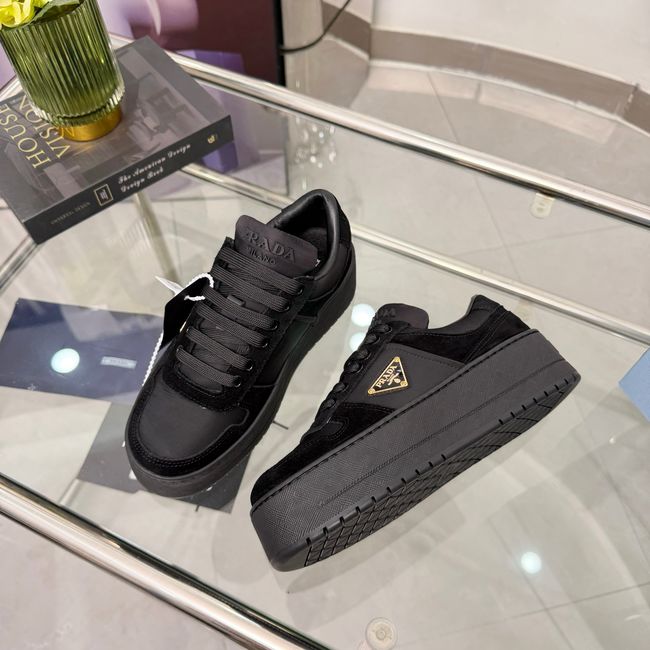 Prada Downtown Bold Re-Nylon and suede sneakers 1E792M-1
