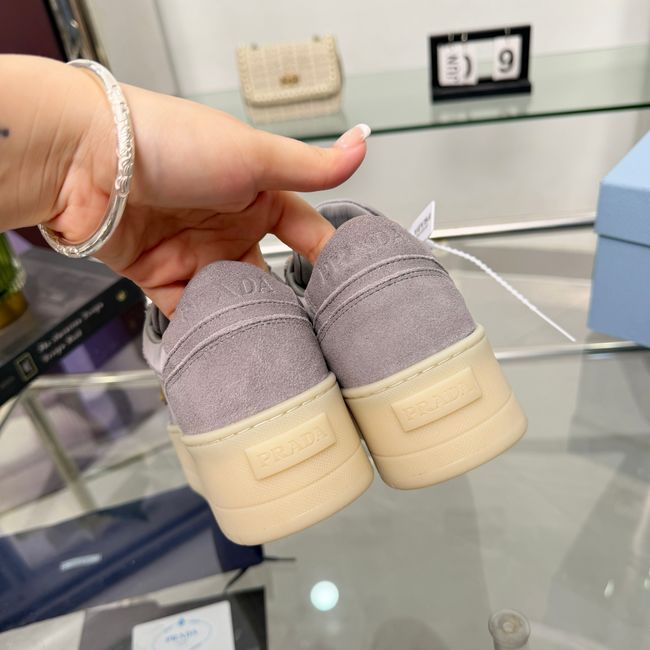Prada Downtown Bold Re-Nylon and suede sneakers 1E792M-2