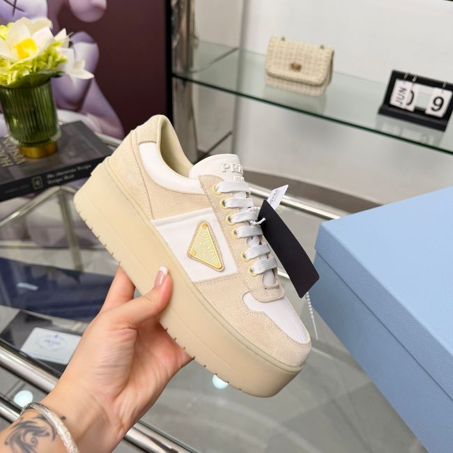 Prada Downtown Bold Re-Nylon and suede sneakers 1E792M-3
