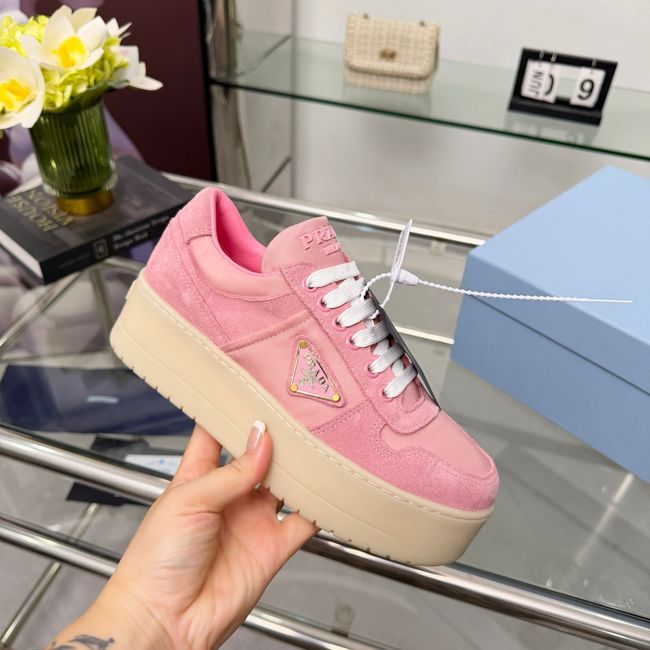 Prada Downtown Bold Re-Nylon and suede sneakers 1E792M-4