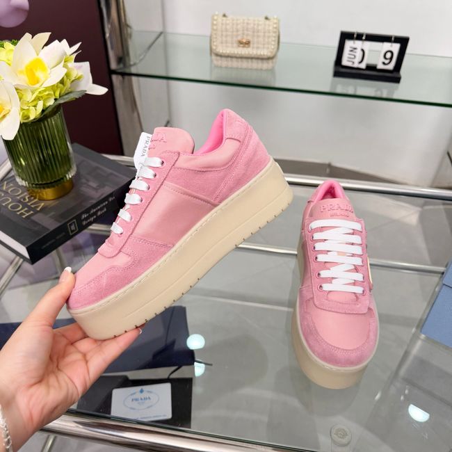 Prada Downtown Bold Re-Nylon and suede sneakers 1E792M-4