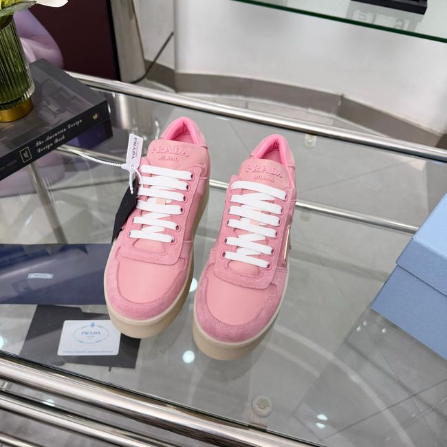 Prada Downtown Bold Re-Nylon and suede sneakers 1E792M-4