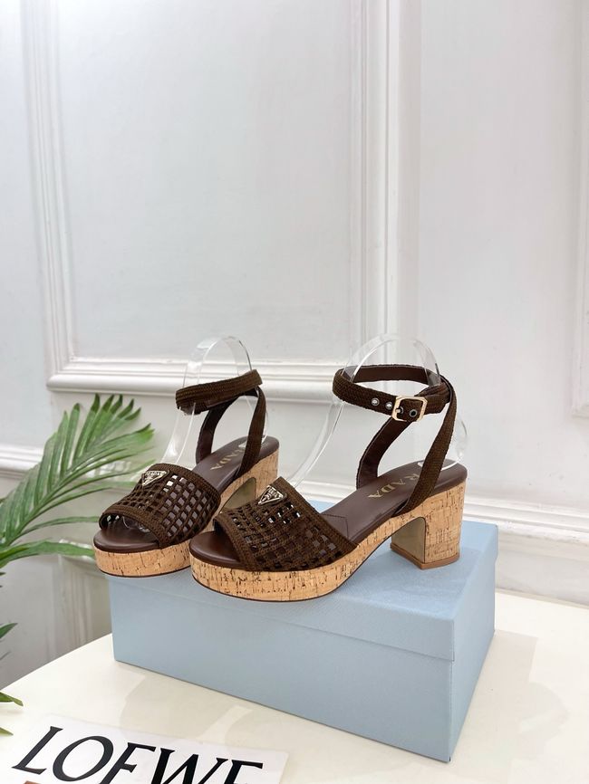 Prada Rubber platform sandals 1X267O-1