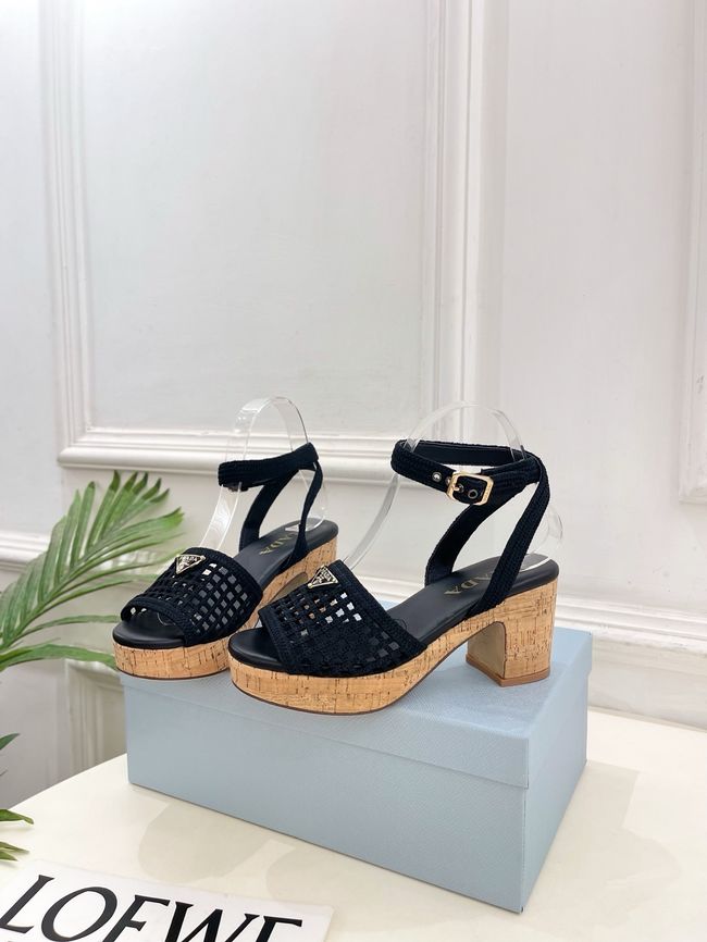 Prada Rubber platform sandals 1X267O-4