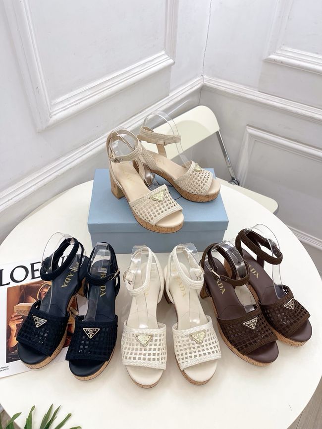 Prada Rubber platform sandals 1X267O-4