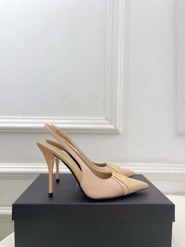 Saint Laurent LOUIS slingback pumps in patent leather and satin CN1000-4