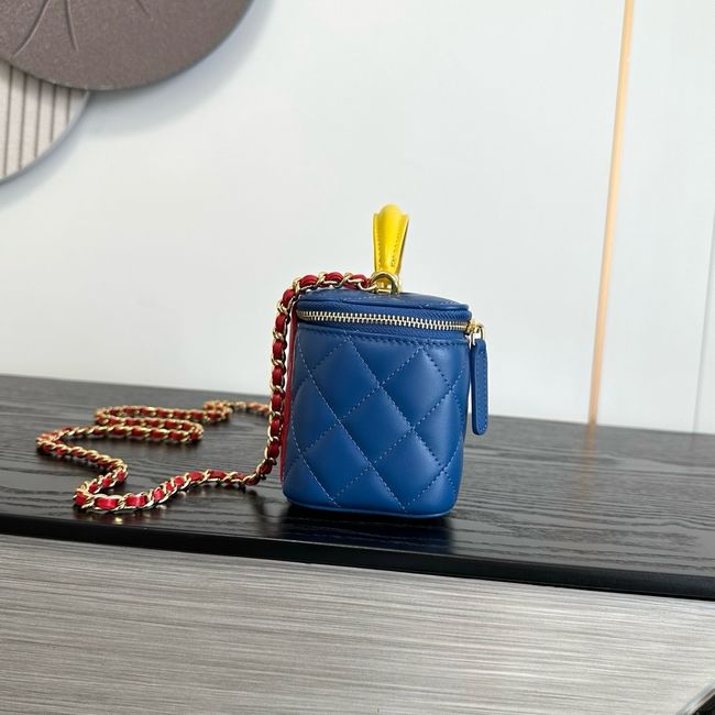 Chanel Long Vanity with Chain AP2199 Blue& Yellow & Red Chanel Long Vanity with Chain AP2199 Blue& Yellow & Red