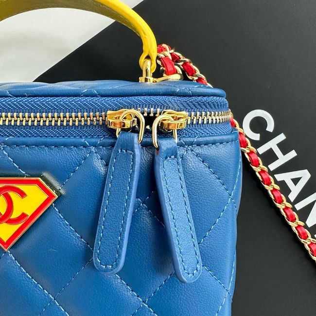 Chanel Long Vanity with Chain AP2199 Blue& Yellow & Red Chanel Long Vanity with Chain AP2199 Blue& Yellow & Red