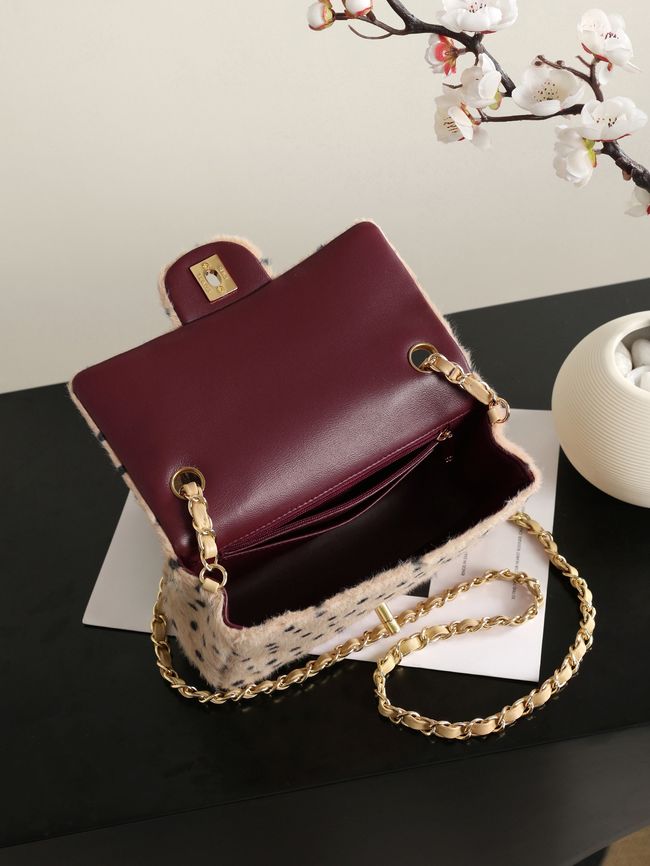 Chanel MINI FLAP BAG AS1116 Light Beige & Black