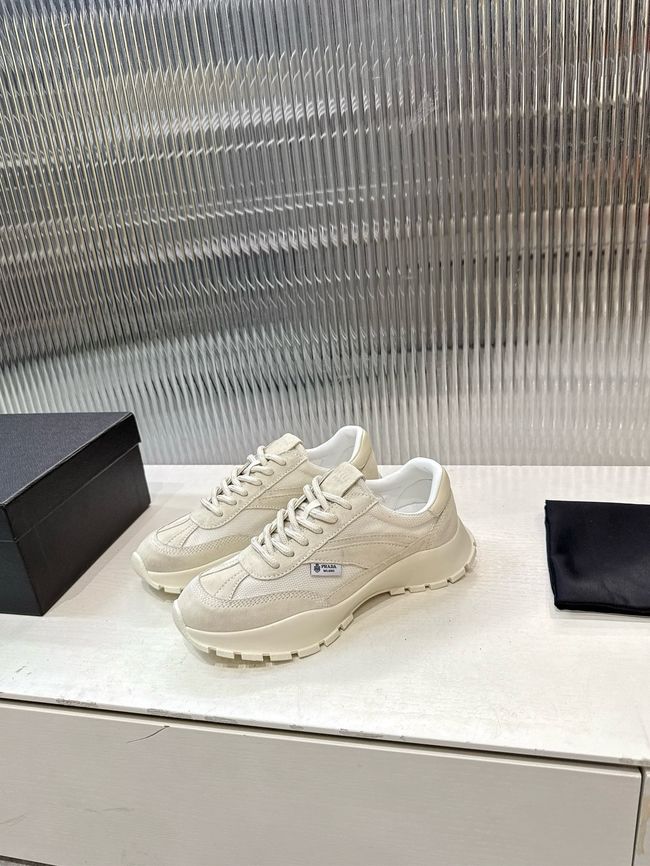 Prada Mesh fabric and suede sneakers 1E503O-1