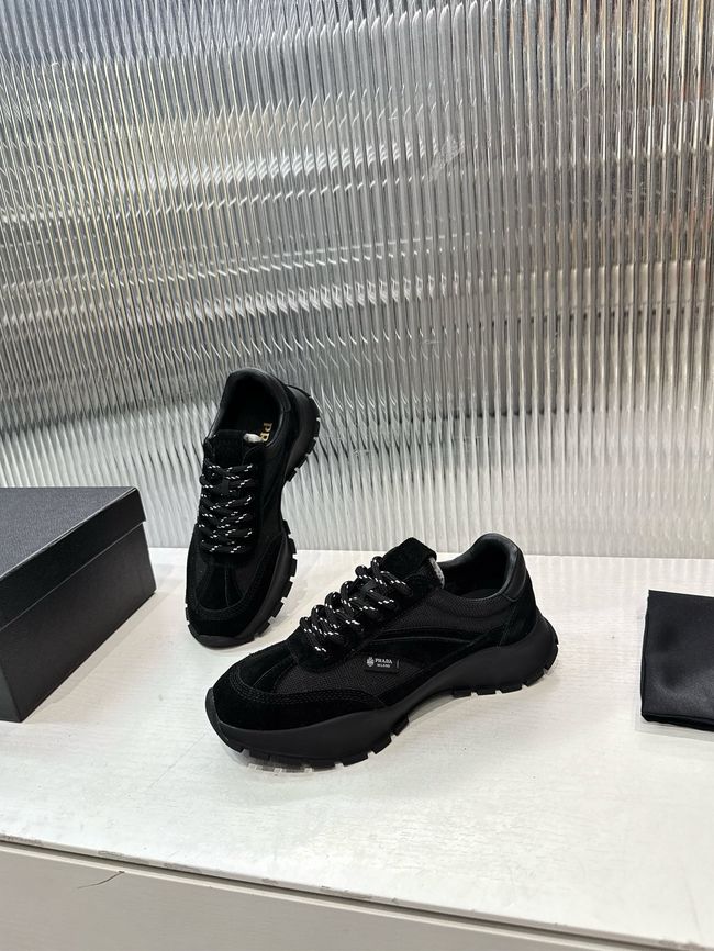 Prada Mesh fabric and suede sneakers 1E503O-2