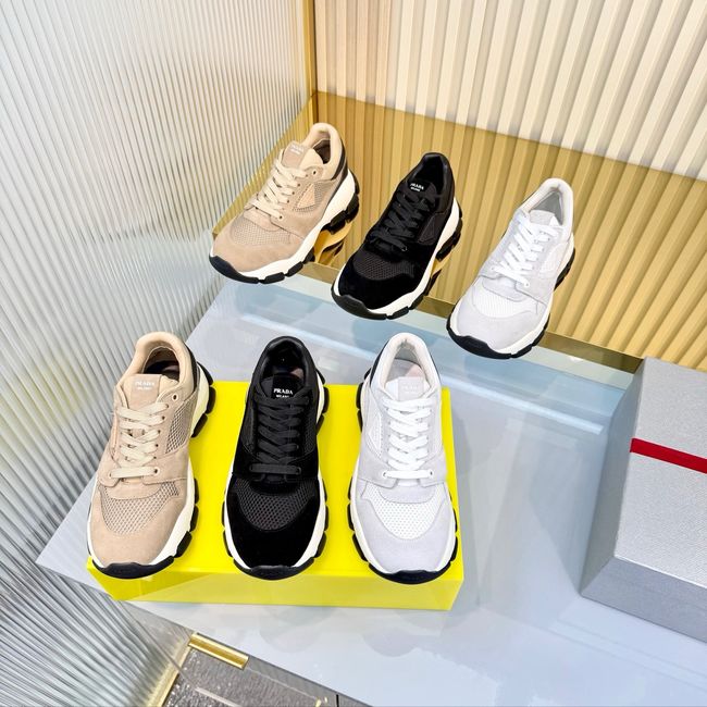 Prada Mesh fabric and suede sneakers 1E506O-3