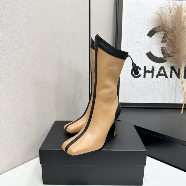 Chanel Mid-Calf Boots Calfskin 64176-5