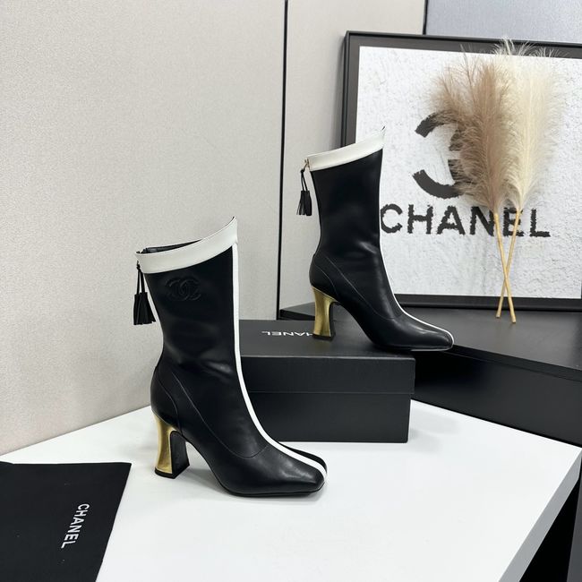 Chanel Mid-Calf Boots Calfskin 64176-7
