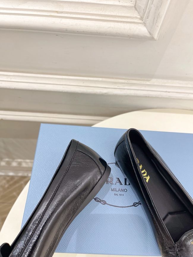 Prada Shuffle antiqued leather loafers 64173-1