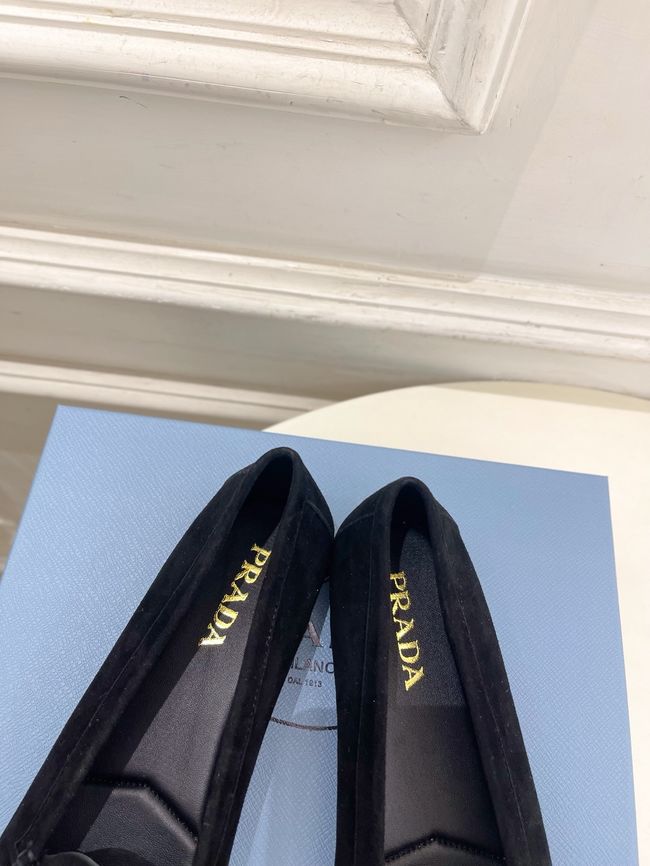 Prada Shuffle antiqued leather loafers 64173-7