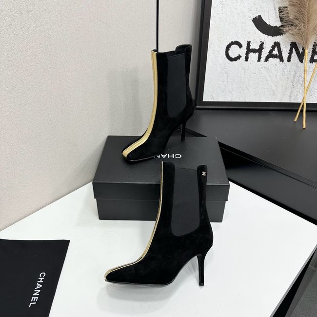 Chanel Mid-Calf Boots Calfskin 64178-1