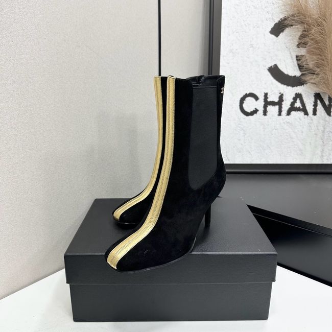 Chanel Mid-Calf Boots Calfskin 64178-1