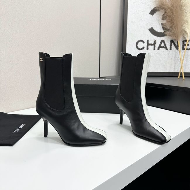 Chanel Mid-Calf Boots Calfskin 64178-2