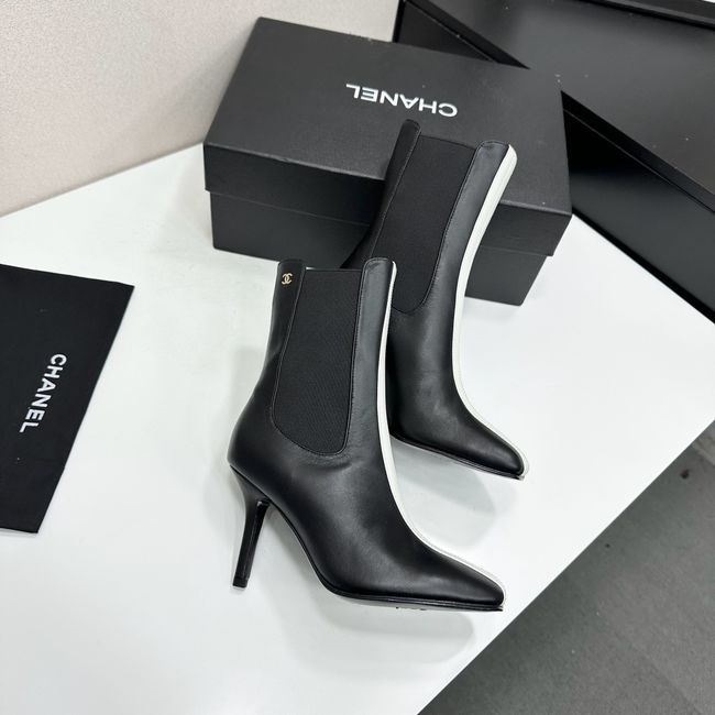Chanel Mid-Calf Boots Calfskin 64178-2