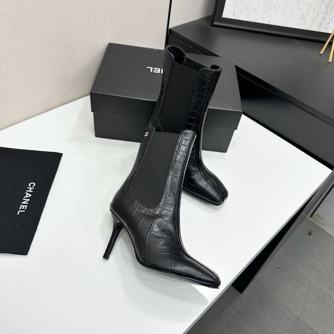 Chanel Mid-Calf Boots Calfskin 64178-4
