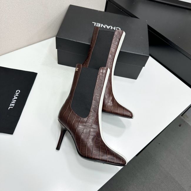 Chanel Mid-Calf Boots Calfskin 64178-4