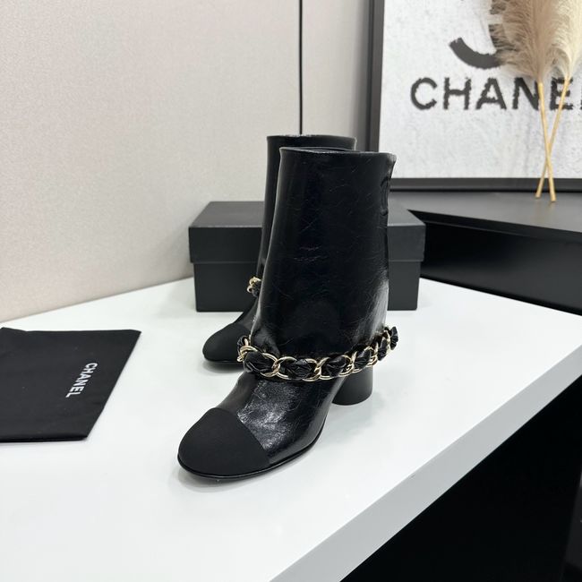 Chanel Mid-Calf Boots Calfskin 64184-1