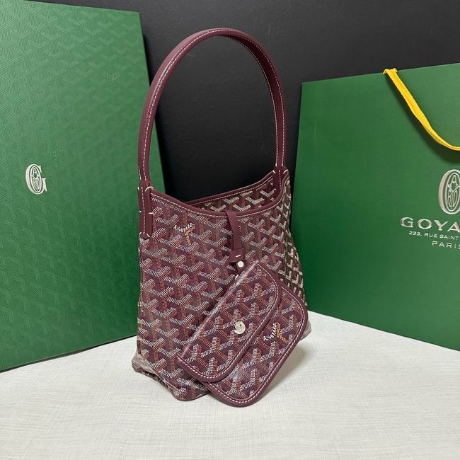 Goyard Hobo Boheme Mini Bag CL51P burgundy