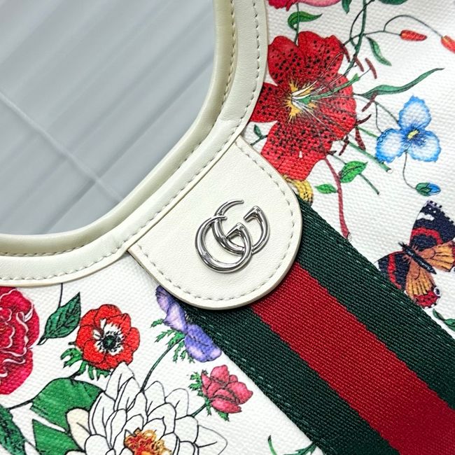 Gucci Giglio Flora large tote bag 853971 white and multicolor Gucci Giglio Flora large tote bag 853971 white and multicolor