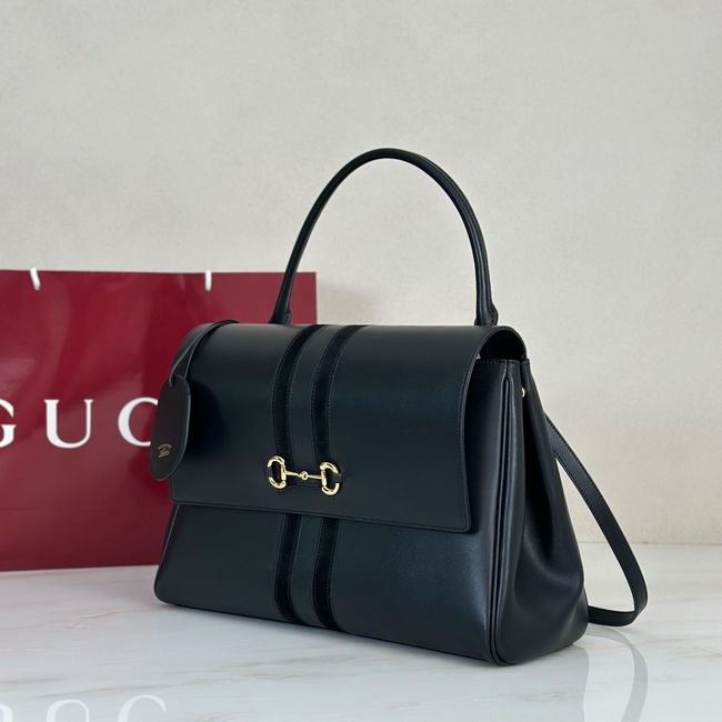 Gucci Paparazzo large top handle bag 875019-1 black leather Gucci Paparazzo large top handle bag 875019-1 black leather