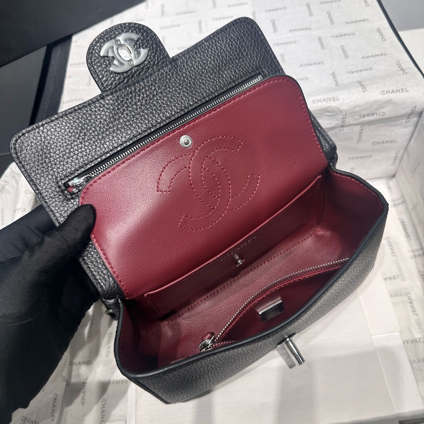 Chanel Mini Flap Bag AS6573 BLACK