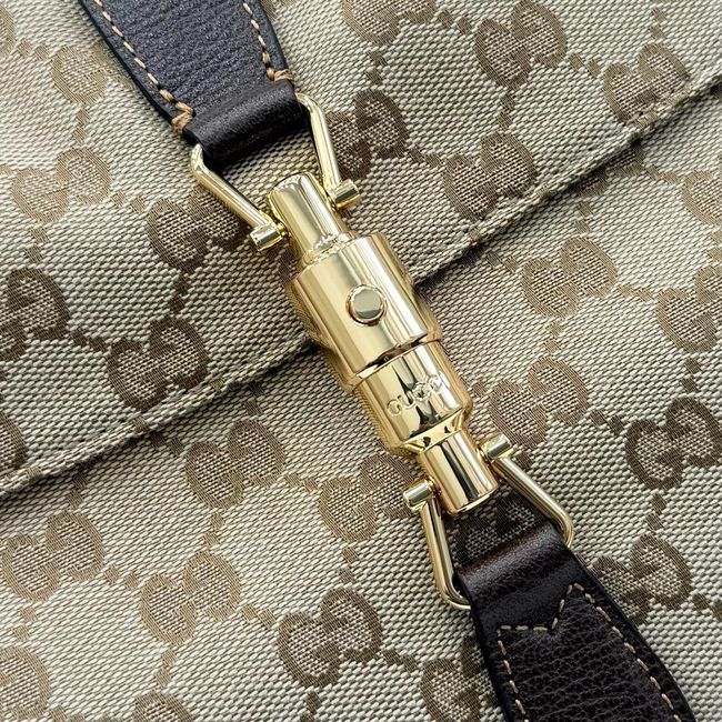 Gucci Jackie Flap large crossbody bag A005ZI brown GG canvas Gucci Jackie Flap large crossbody bag A005ZI brown GG canvas