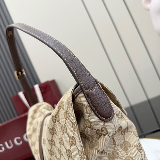 Gucci Jackie Flap large crossbody bag A005ZI brown GG canvas Gucci Jackie Flap large crossbody bag A005ZI brown GG canvas