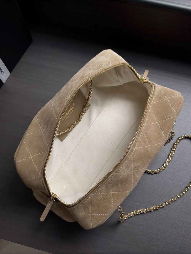 CHANEL Medium Flapbag AS6406 Dark Beige CHANEL Medium Flapbag AS6406 Dark Beige