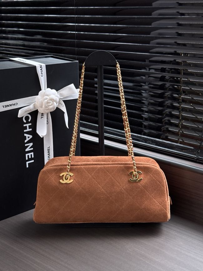 CHANEL Medium Flapbag AS6406 brown CHANEL Medium Flapbag AS6406 brown