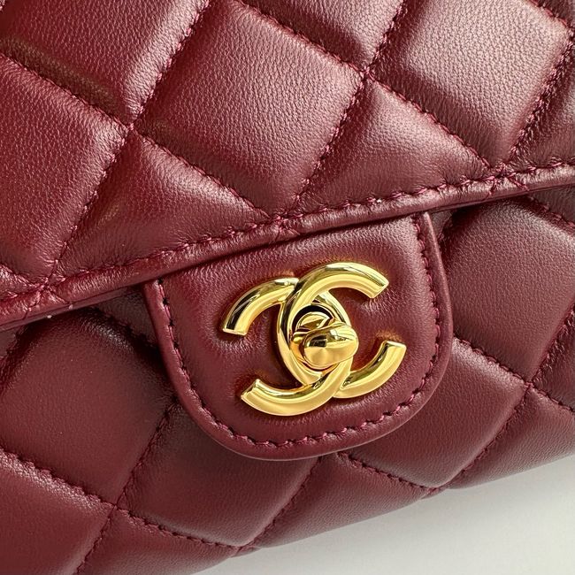 Chanel Clutch with chain Sheepskin AP5280 Burgundy Chanel Clutch with chain Sheepskin AP5280 Burgundy