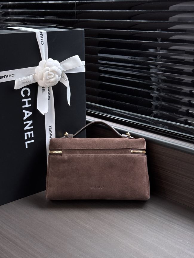 Chanel Large Vanity with chain AP5347 dark brown