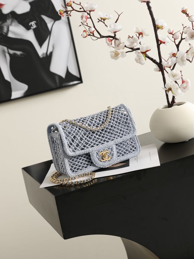 Chanel Small Flap Bag AS6157 gray