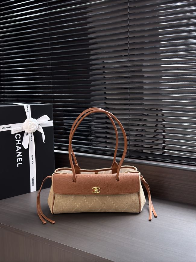 Chanel Small Shopping Bag AS6288 brown&dark Beige