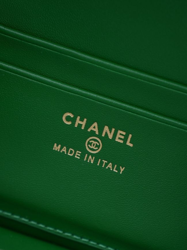 Chanel Vanity with Chain AP5195 green Chanel Vanity with Chain AP5195 green