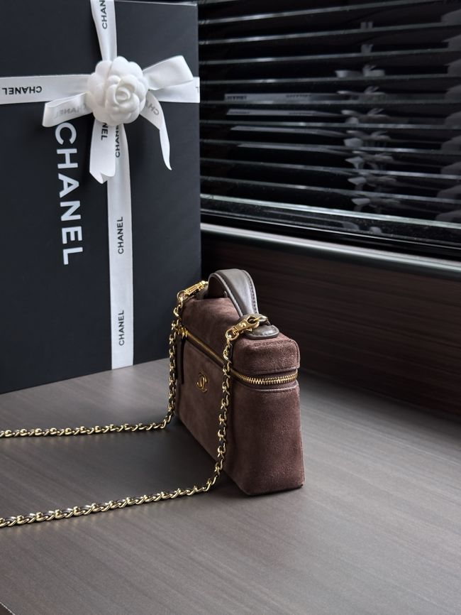 Chanel Vanity with chain AP5346 dark brown