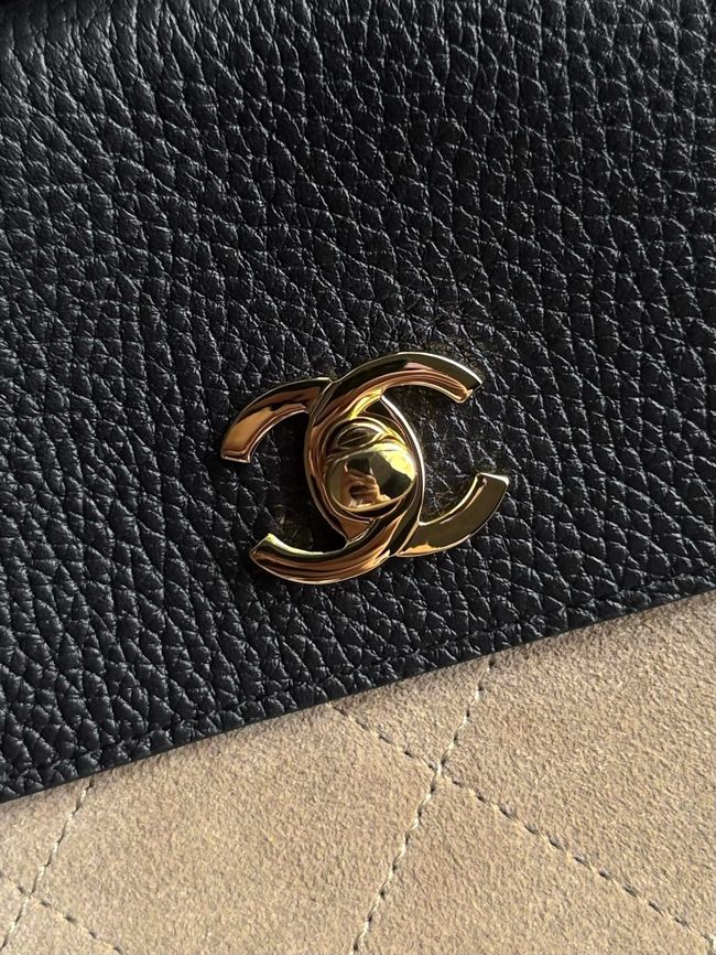 Chanel Shopping Bag AS6428 Dark Beige & Black